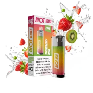RIOT 1000 Disposable Pod Kit (Strawberry Kiwi) 18mg