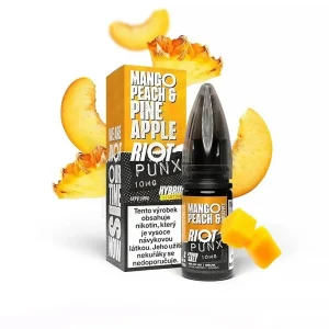 Riot SALT Hybrid - E-liquid - Mango Peach Pineapple (Mango, broskev a ananas)
