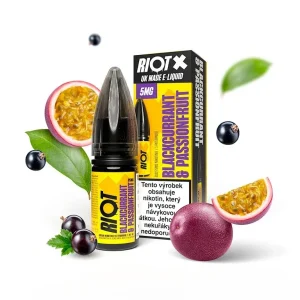 Riot X Salt Blackcurrant & Passionfruit 5mg Černý rybíz a marakuja