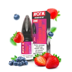 RIOT X Salt Blueberry Sour Strawberry (Kyselá borůvka a jahoda) 10ml 20mg