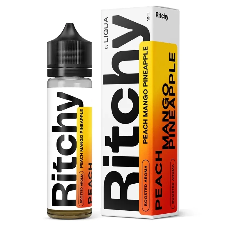 Ritchy Liqua S&V Peach Mango Pineapple 10ml Broskev, Mango, Ananas