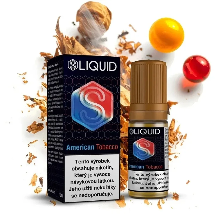 SLIQUID - American Tobacco (Americký tabák) - 10mg Salt e-liquid