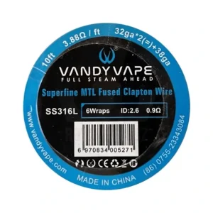 SS316 Superfine MTL Fused Clapton - odporový drát 32GA*2 + 38GA