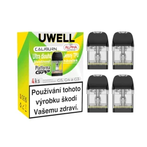 Uwell Caliburn GPP Alpha Pod 2ml náhradní cartridge 4ks odpor 0,9ohm