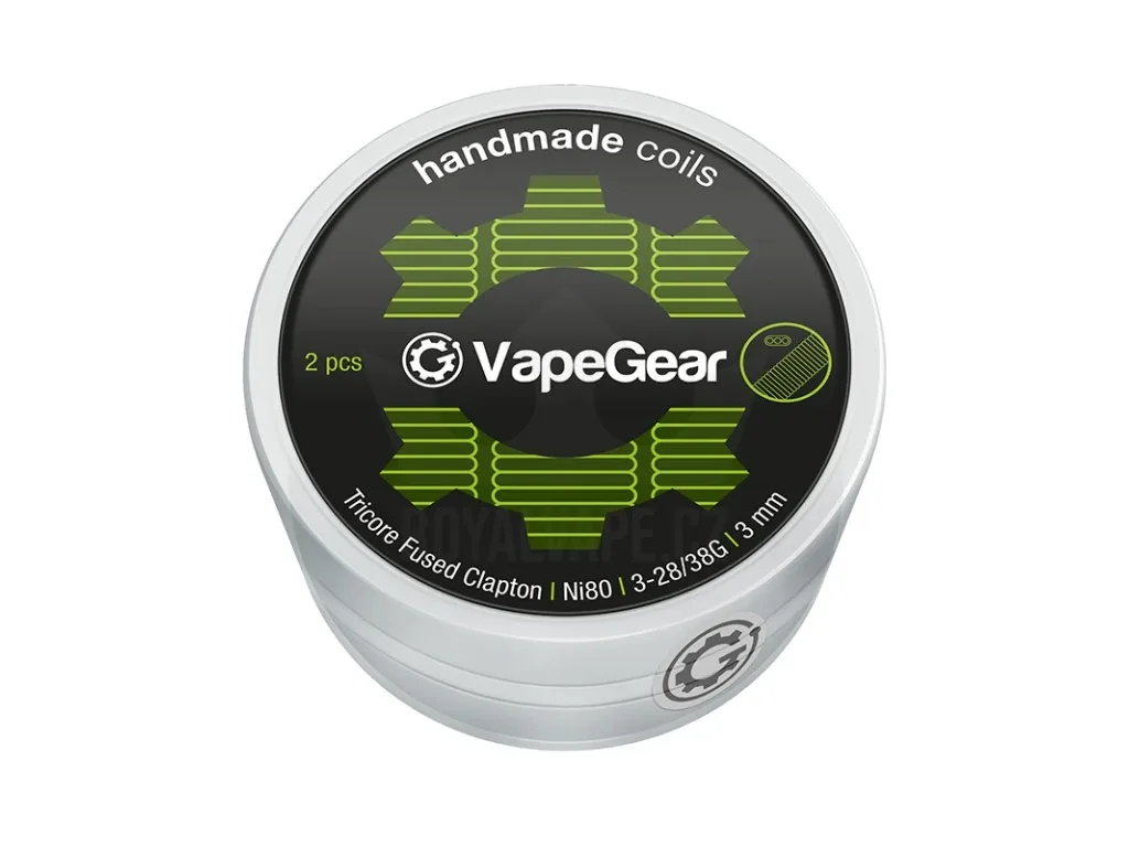 VapeGear Handmade Coils MTL Fused Clapton Ni80, 2ks, 2