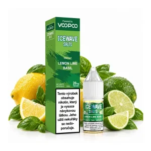 Voopoo ICEWAVE Salts Lemon Lime Basil 10ml 20mg Citrón, Limetka, Bazalka