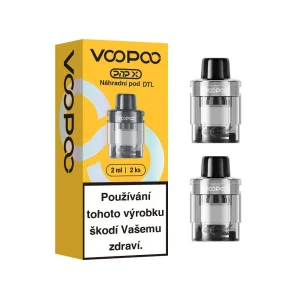 VooPoo PnP-X DL náhradní cartridge prázdná 2ml Silver 2ks