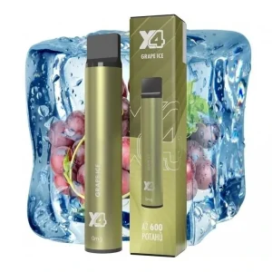 X4 Bar - 0mg - ZERO - Grape ICE (Chladivé hroznové víno)