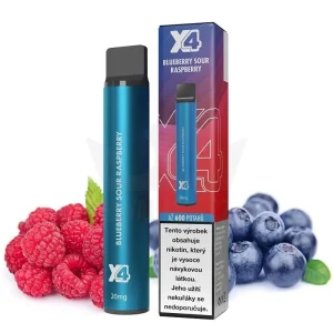 X4 Bar - 20mg - Blueberry Sour Raspberry (Borůvka a malina)