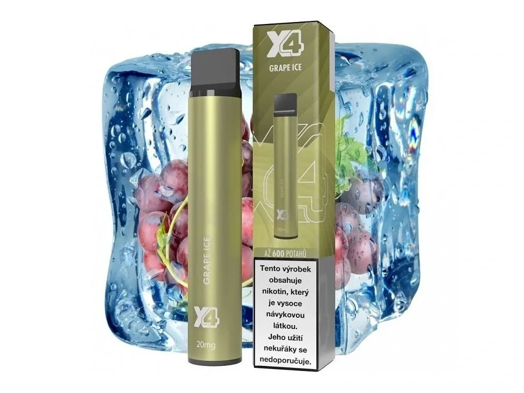 X4 Bar - 20mg - Grape ICE (Chladivé hroznové víno)