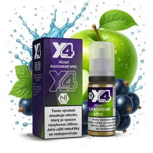 X4 Bar Juice Salt - E-liquid - Blackcurrant Apple - 20mg Černý rybíz, jablko