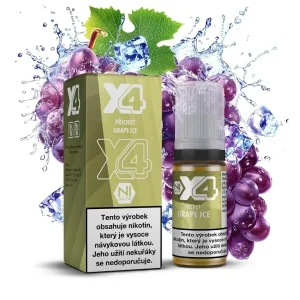 X4 Bar Juice Salt - E-liquid - Grape ICE - 10mg Chladivé hroznové víno