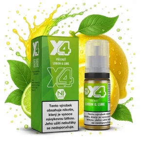 X4 Bar Juice Salt - E-liquid - Lemon & Lime - 20mg Citron, limetka