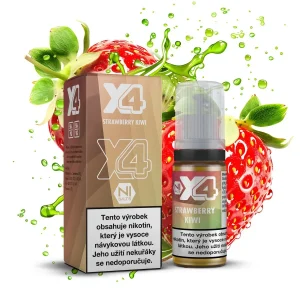 X4 Bar Juice Strawberry Kiwi (Jahoda a kiwi) 10ml intenzita nikotinu 20mg