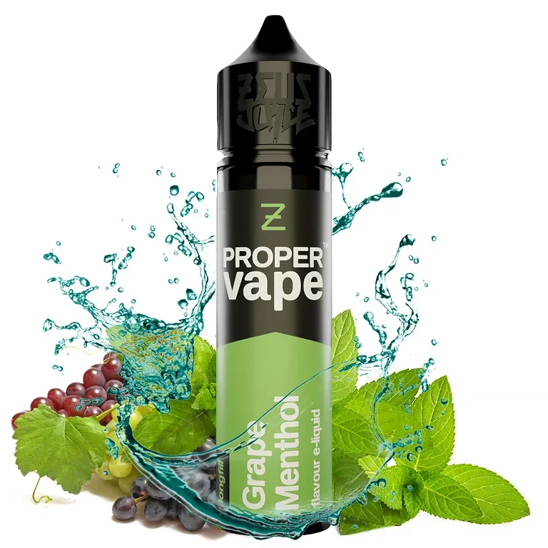 Zeus Juice - Proper Vape - S&V - Grape Menthol - 10ml - 2. JAKOST Hroznové víno, Mentol