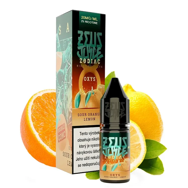 Zeus Juice Zodiac - Salt - Oxys - 20mg Pomeranč, Citrón