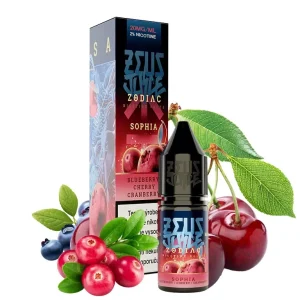 Zeus Juice Zodiac - Salt - Sophia - 20mg Borůvka, Třešeň, Brusinka, Chladivá složka (ICE)